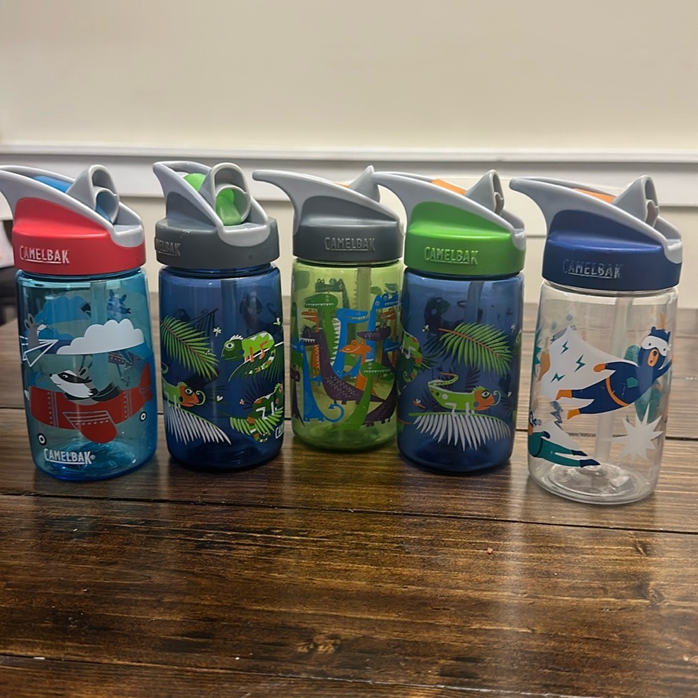 Set of 5 Camelbak Eddy®+ Kids 14oz Water Bottles
